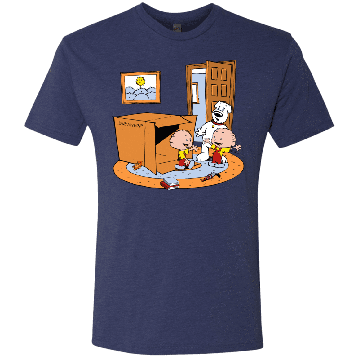 T-Shirts Vintage Navy / S Stewie and Brian Men's Triblend T-Shirt