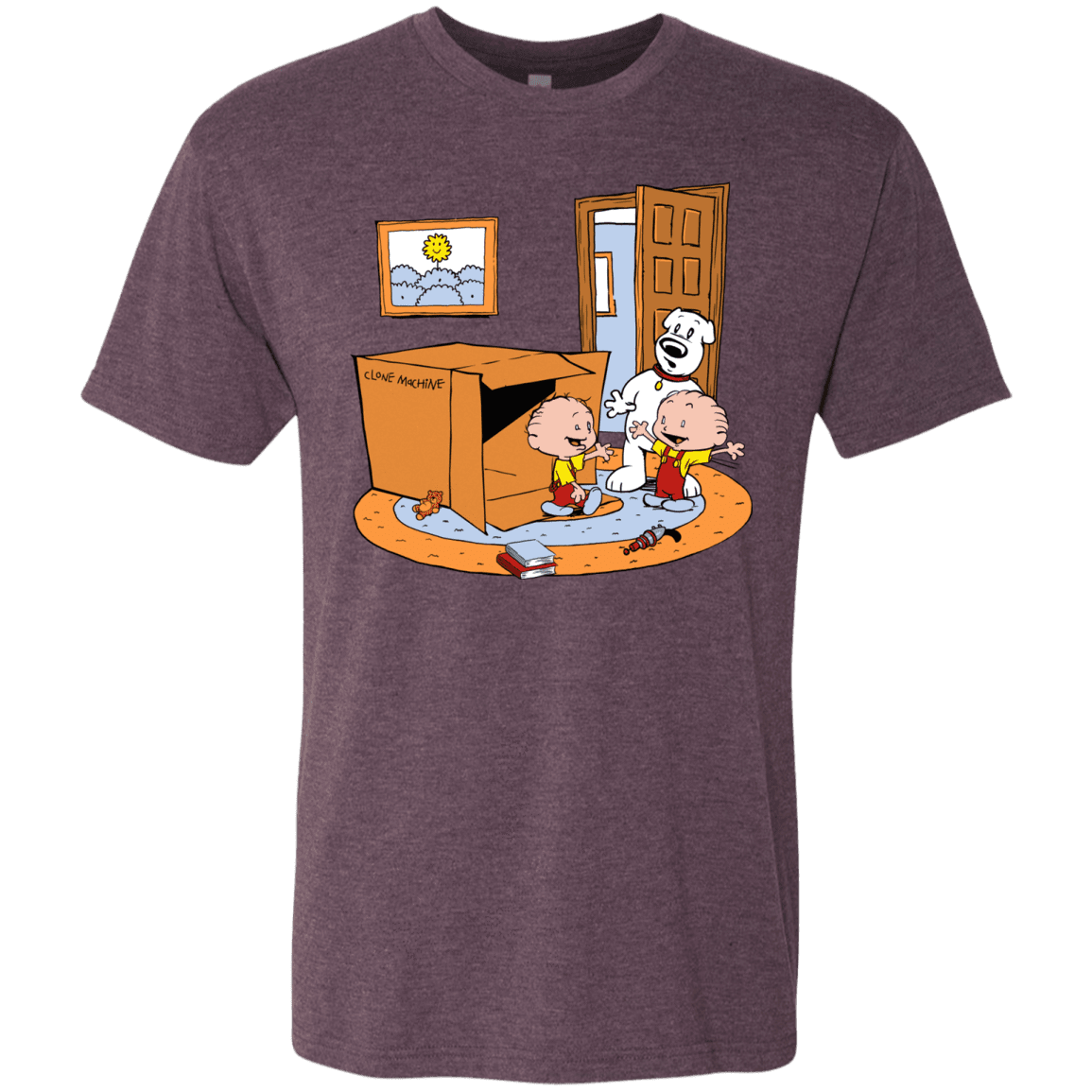T-Shirts Vintage Purple / S Stewie and Brian Men's Triblend T-Shirt