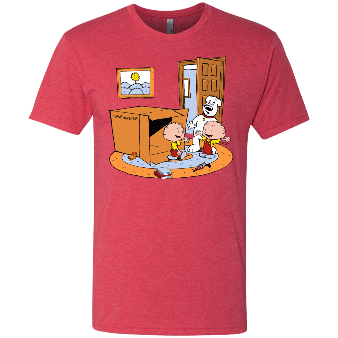 T-Shirts Vintage Red / S Stewie and Brian Men's Triblend T-Shirt