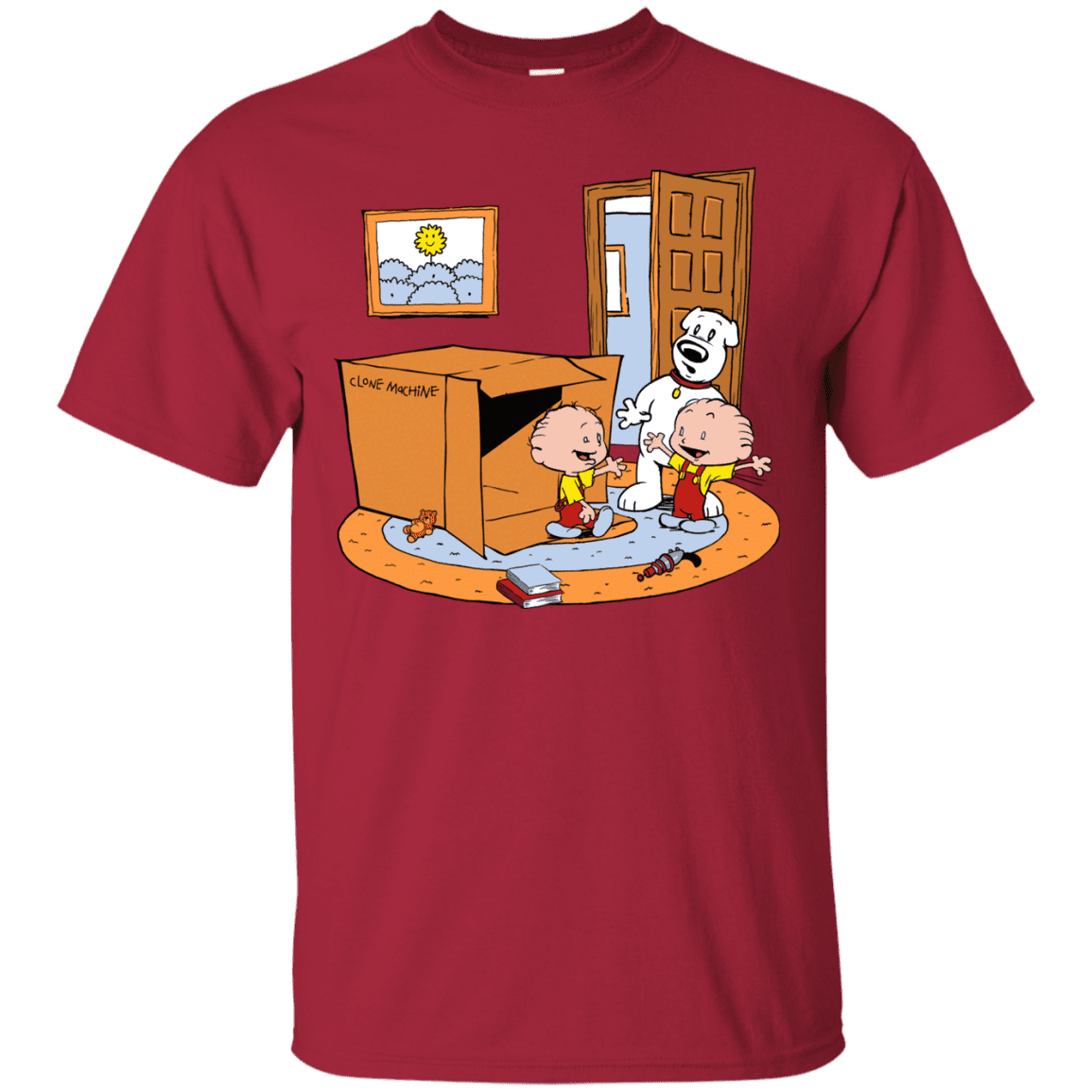 T-Shirts Cardinal / S Stewie and Brian T-Shirt