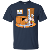 T-Shirts Navy / S Stewie and Brian T-Shirt