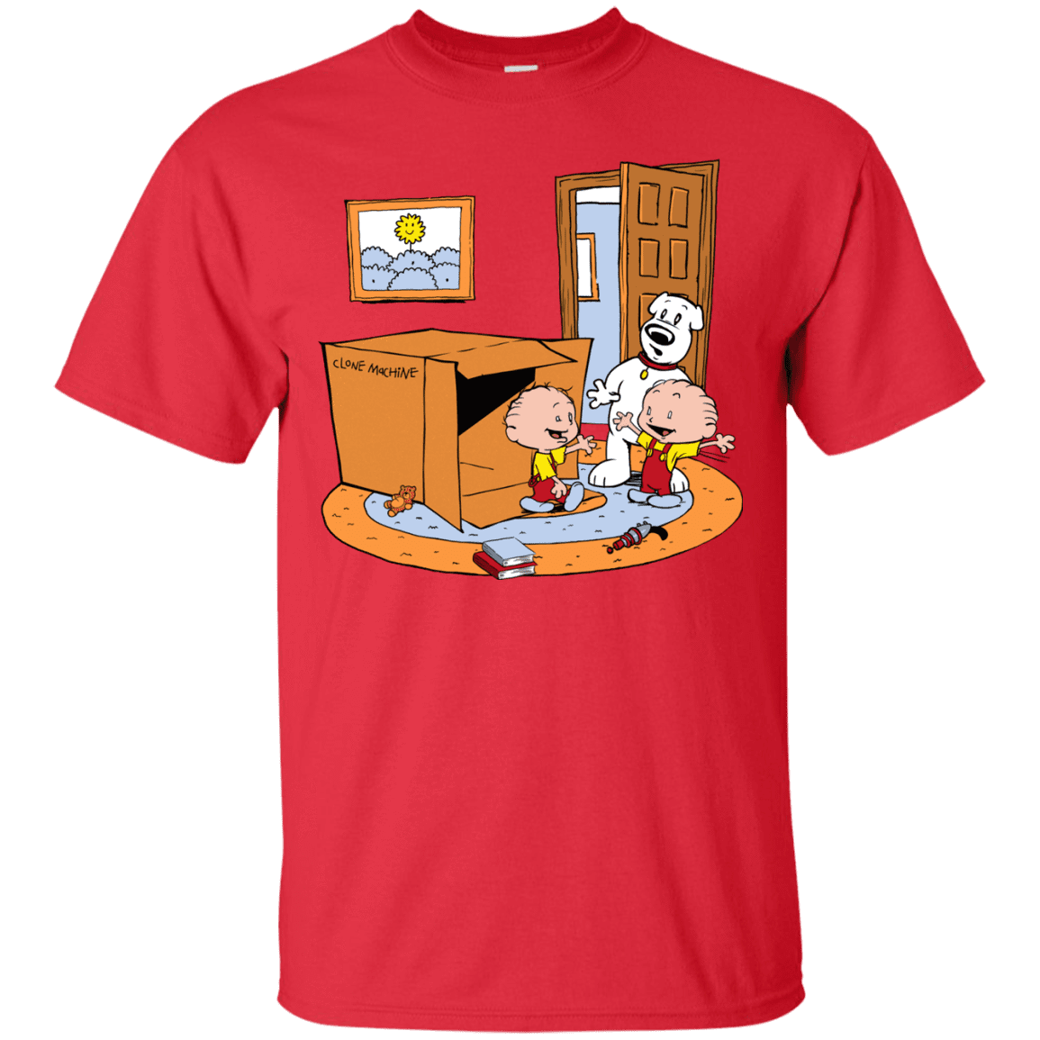 T-Shirts Red / S Stewie and Brian T-Shirt