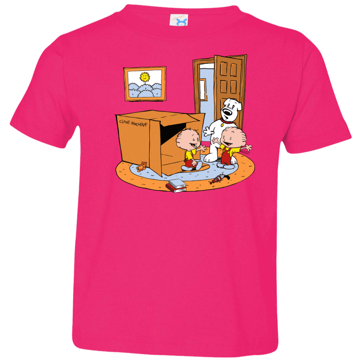 T-Shirts Hot Pink / 2T Stewie and Brian Toddler Premium T-Shirt