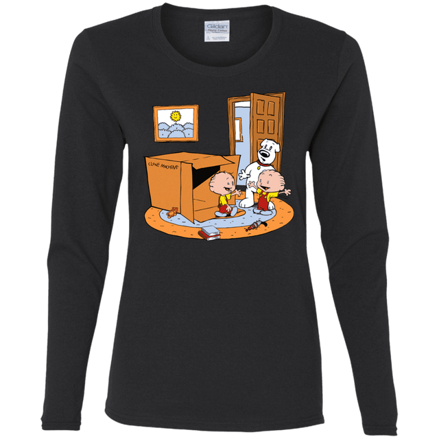 T-Shirts Black / S Stewie and Brian Women's Long Sleeve T-Shirt