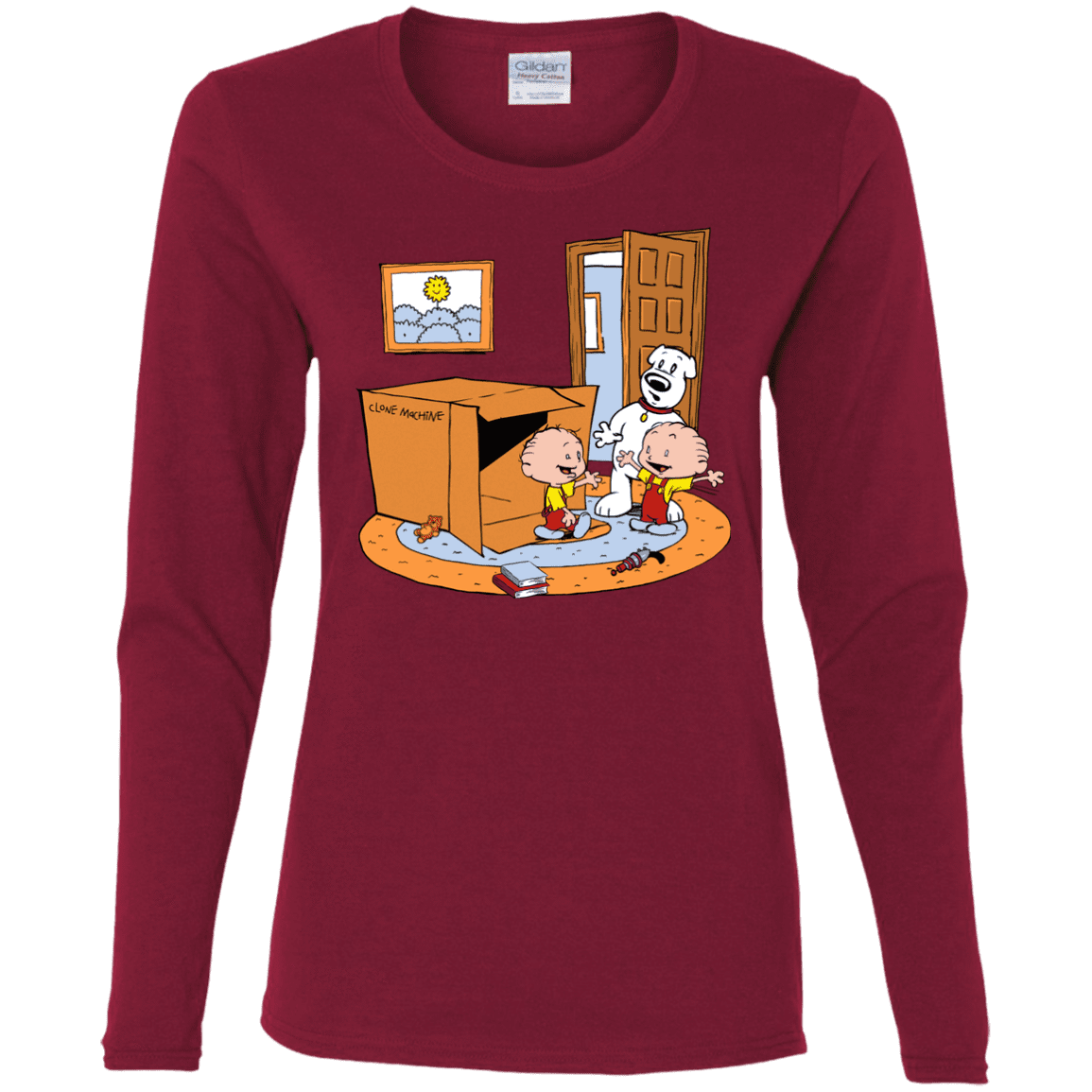 T-Shirts Cardinal / S Stewie and Brian Women's Long Sleeve T-Shirt