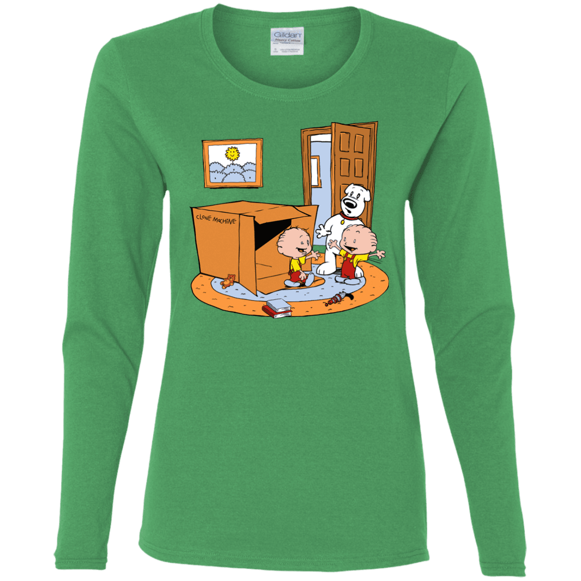 T-Shirts Irish Green / S Stewie and Brian Women's Long Sleeve T-Shirt