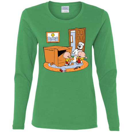 T-Shirts Irish Green / S Stewie and Brian Women's Long Sleeve T-Shirt