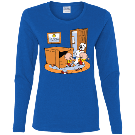 T-Shirts Royal / S Stewie and Brian Women's Long Sleeve T-Shirt