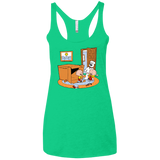 T-Shirts Envy / X-Small Stewie and Brian Women's Triblend Racerback Tank