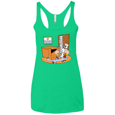 T-Shirts Envy / X-Small Stewie and Brian Women's Triblend Racerback Tank