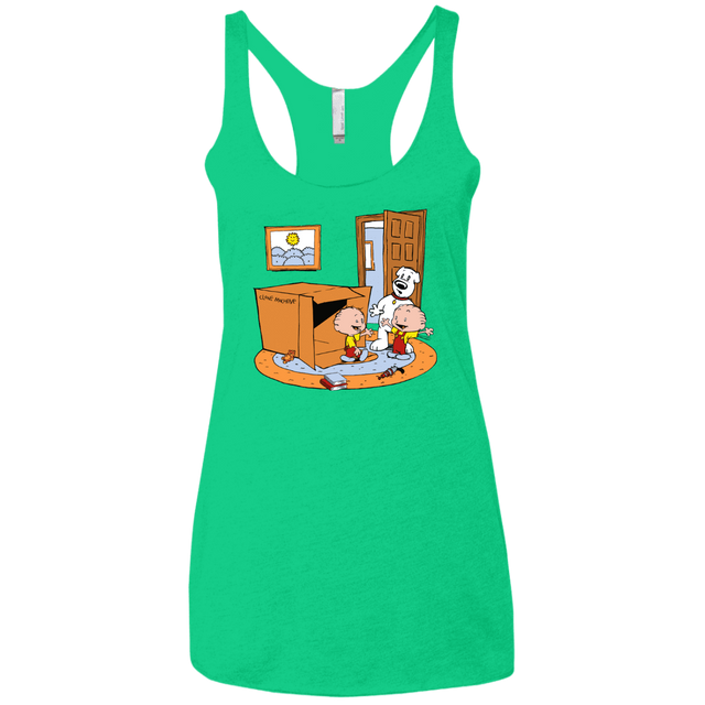 T-Shirts Envy / X-Small Stewie and Brian Women's Triblend Racerback Tank