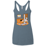 T-Shirts Indigo / X-Small Stewie and Brian Women's Triblend Racerback Tank