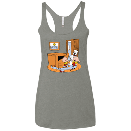 T-Shirts Venetian Grey / X-Small Stewie and Brian Women's Triblend Racerback Tank