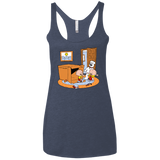 T-Shirts Vintage Navy / X-Small Stewie and Brian Women's Triblend Racerback Tank