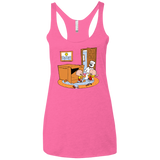 T-Shirts Vintage Pink / X-Small Stewie and Brian Women's Triblend Racerback Tank