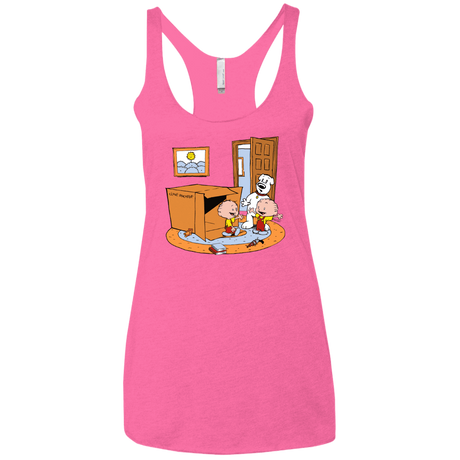 T-Shirts Vintage Pink / X-Small Stewie and Brian Women's Triblend Racerback Tank