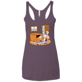 T-Shirts Vintage Purple / X-Small Stewie and Brian Women's Triblend Racerback Tank