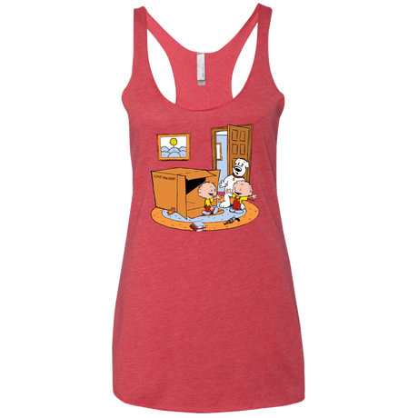 T-Shirts Vintage Red / X-Small Stewie and Brian Women's Triblend Racerback Tank