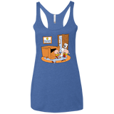 T-Shirts Vintage Royal / X-Small Stewie and Brian Women's Triblend Racerback Tank