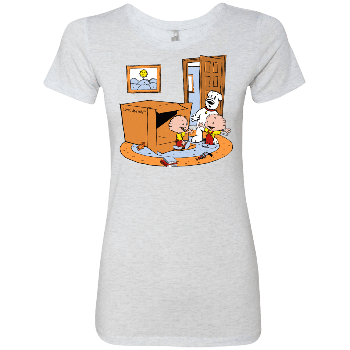 T-Shirts Heather White / S Stewie and Brian Women's Triblend T-Shirt