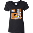 T-Shirts Black / S Stewie and Brian Women's V-Neck T-Shirt