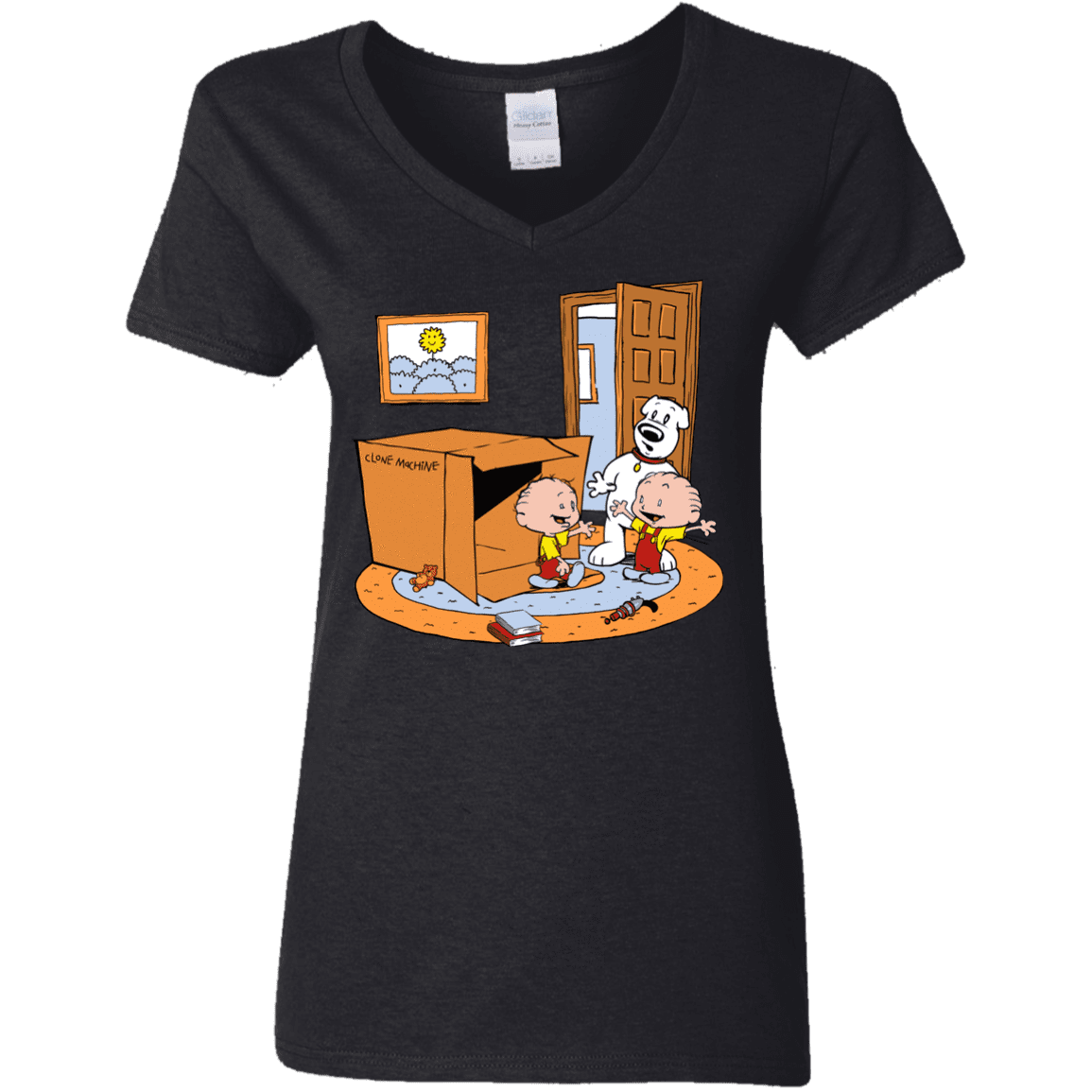 T-Shirts Black / S Stewie and Brian Women's V-Neck T-Shirt