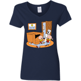 T-Shirts Navy / S Stewie and Brian Women's V-Neck T-Shirt