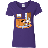 T-Shirts Purple / S Stewie and Brian Women's V-Neck T-Shirt