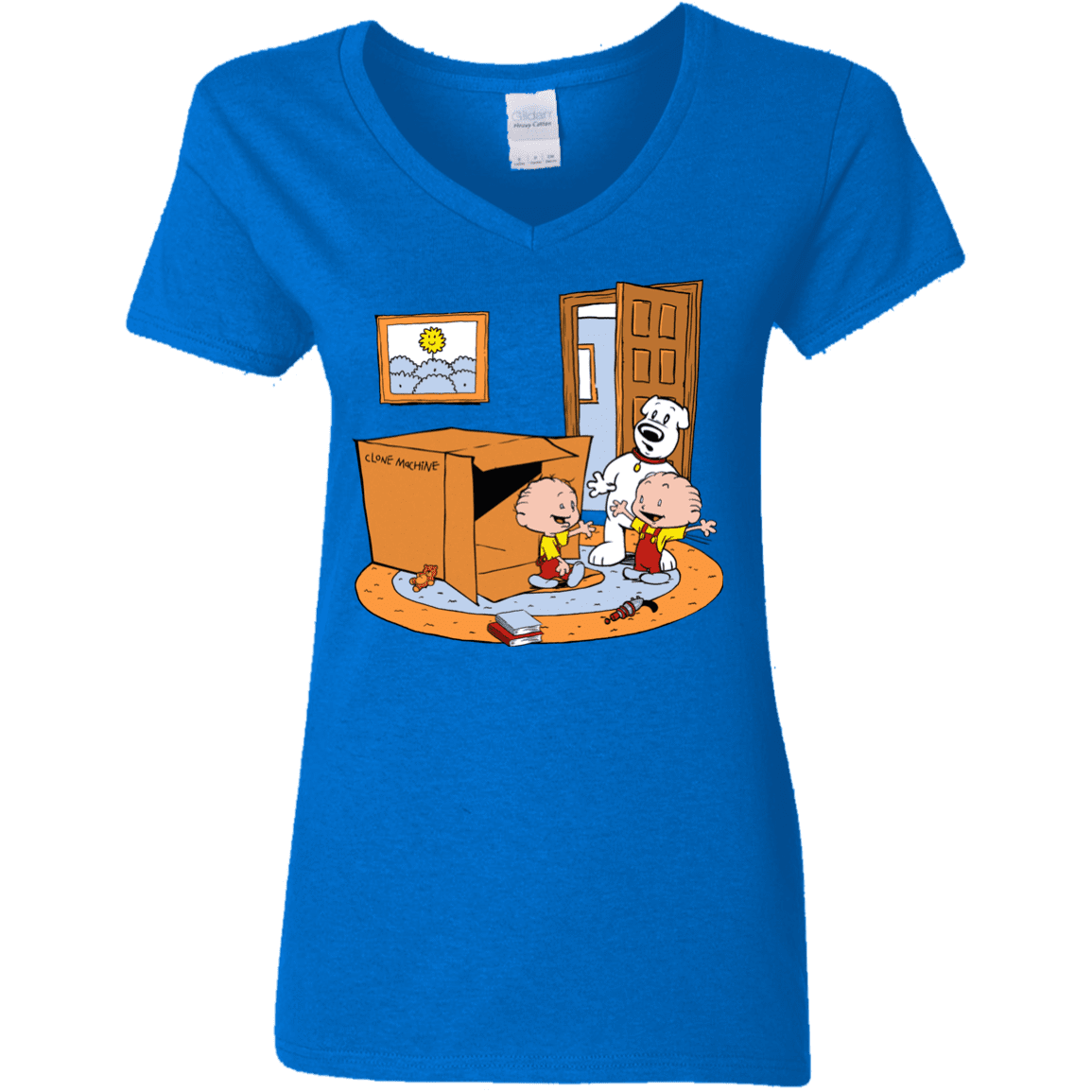 T-Shirts Royal / S Stewie and Brian Women's V-Neck T-Shirt