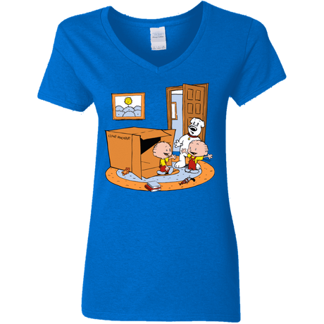 T-Shirts Royal / S Stewie and Brian Women's V-Neck T-Shirt