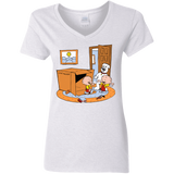 T-Shirts White / S Stewie and Brian Women's V-Neck T-Shirt