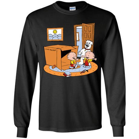 T-Shirts Black / YS Stewie and Brian Youth Long Sleeve T-Shirt
