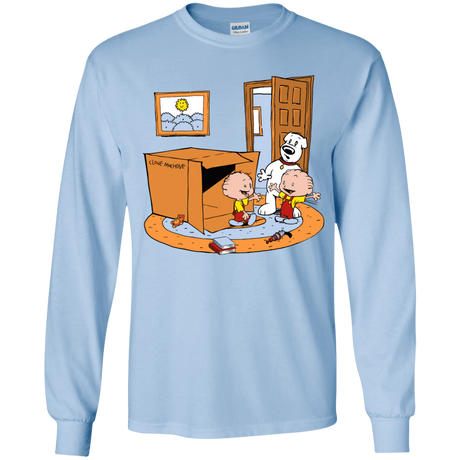 T-Shirts Light Blue / YS Stewie and Brian Youth Long Sleeve T-Shirt