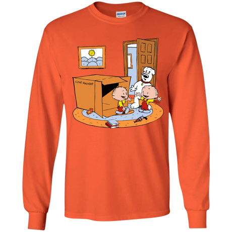 T-Shirts Orange / YS Stewie and Brian Youth Long Sleeve T-Shirt