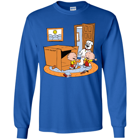 T-Shirts Royal / YS Stewie and Brian Youth Long Sleeve T-Shirt