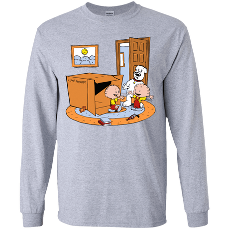 T-Shirts Sport Grey / YS Stewie and Brian Youth Long Sleeve T-Shirt