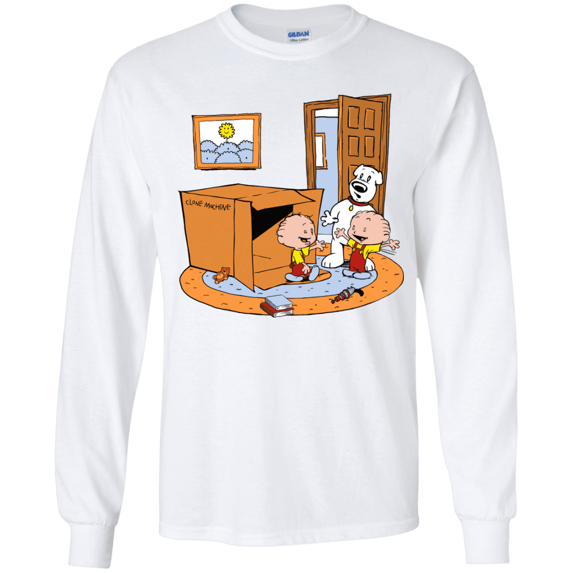 T-Shirts White / YS Stewie and Brian Youth Long Sleeve T-Shirt