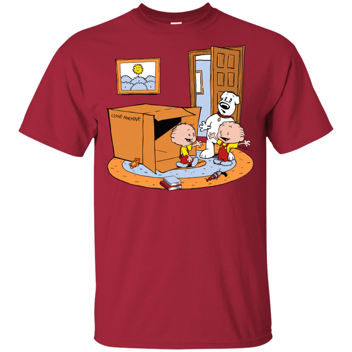 T-Shirts Cardinal / YXS Stewie and Brian Youth T-Shirt