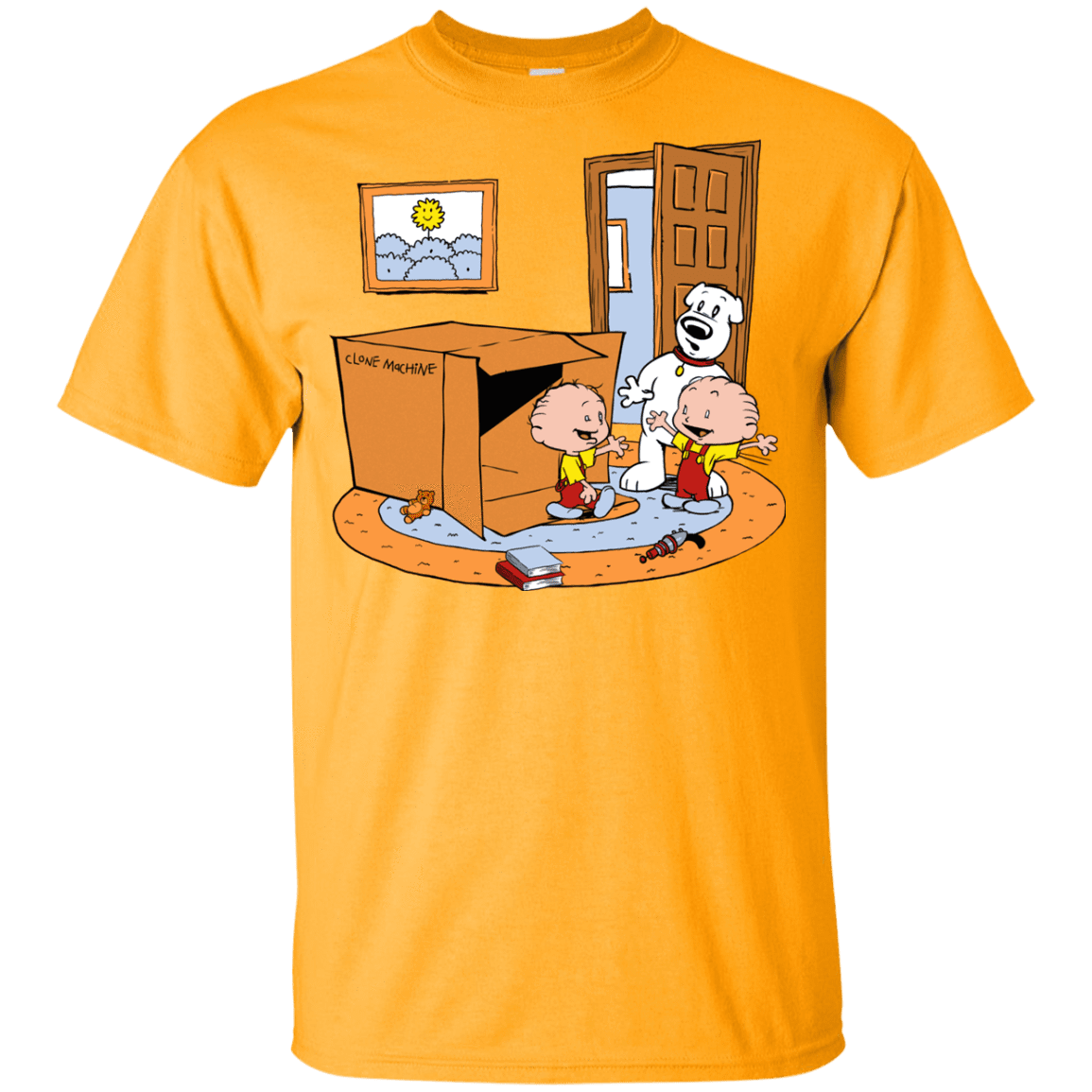 T-Shirts Gold / YXS Stewie and Brian Youth T-Shirt