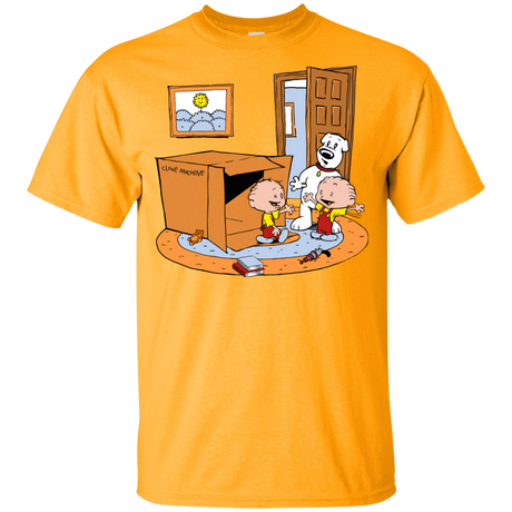 T-Shirts Gold / YXS Stewie and Brian Youth T-Shirt