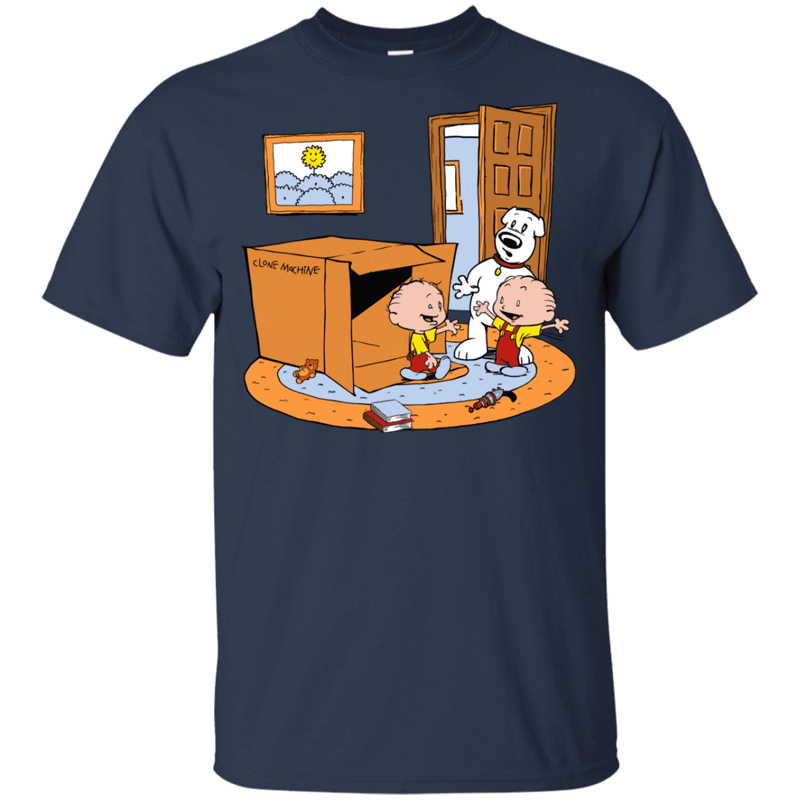 T-Shirts Navy / YXS Stewie and Brian Youth T-Shirt