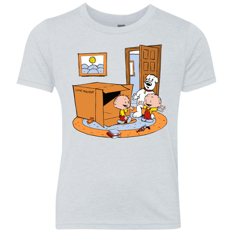 T-Shirts Heather White / YXS Stewie and Brian Youth Triblend T-Shirt