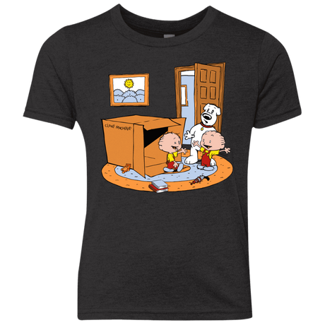 T-Shirts Vintage Black / YXS Stewie and Brian Youth Triblend T-Shirt