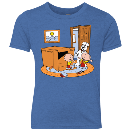 T-Shirts Vintage Royal / YXS Stewie and Brian Youth Triblend T-Shirt