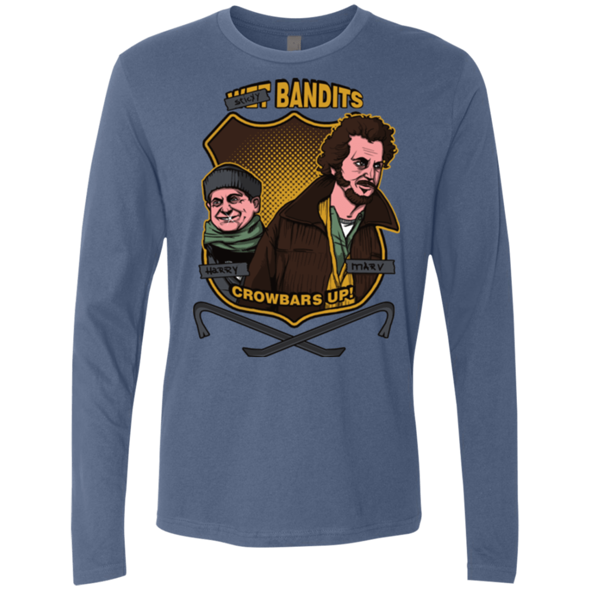T-Shirts Indigo / Small Sticky Bandits Men's Premium Long Sleeve