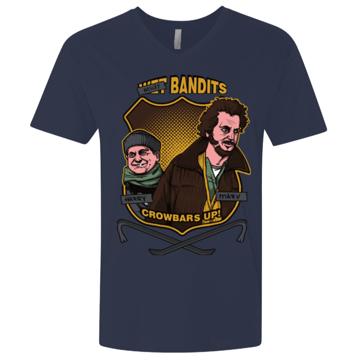 T-Shirts Midnight Navy / X-Small Sticky Bandits Men's Premium V-Neck