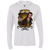 T-Shirts Heather White / X-Small Sticky Bandits Triblend Long Sleeve Hoodie Tee