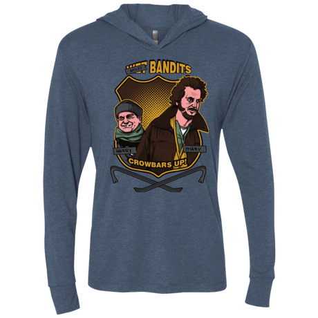 T-Shirts Indigo / X-Small Sticky Bandits Triblend Long Sleeve Hoodie Tee