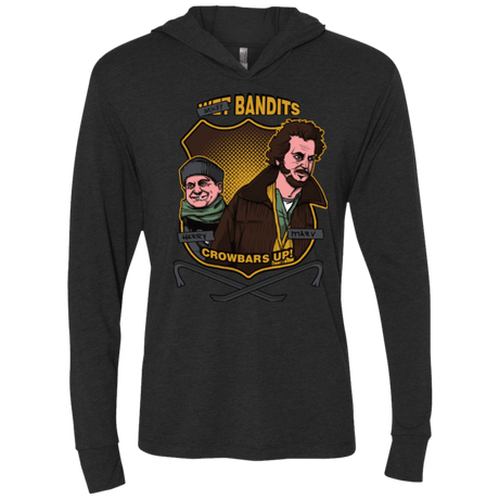 T-Shirts Vintage Black / X-Small Sticky Bandits Triblend Long Sleeve Hoodie Tee