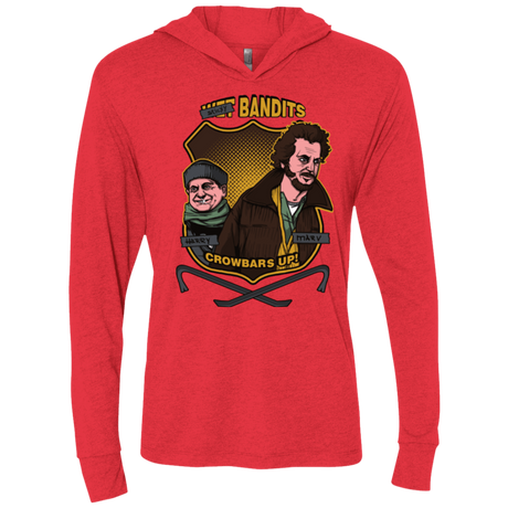 T-Shirts Vintage Red / X-Small Sticky Bandits Triblend Long Sleeve Hoodie Tee